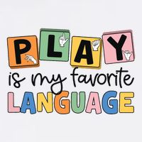 Speech Therapy Play Is My Favorite Language Slp Garment-Dyed Sweatshirt
