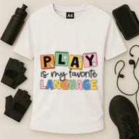 Speech Therapy Play Is My Favorite Language Slp Performance Shirt