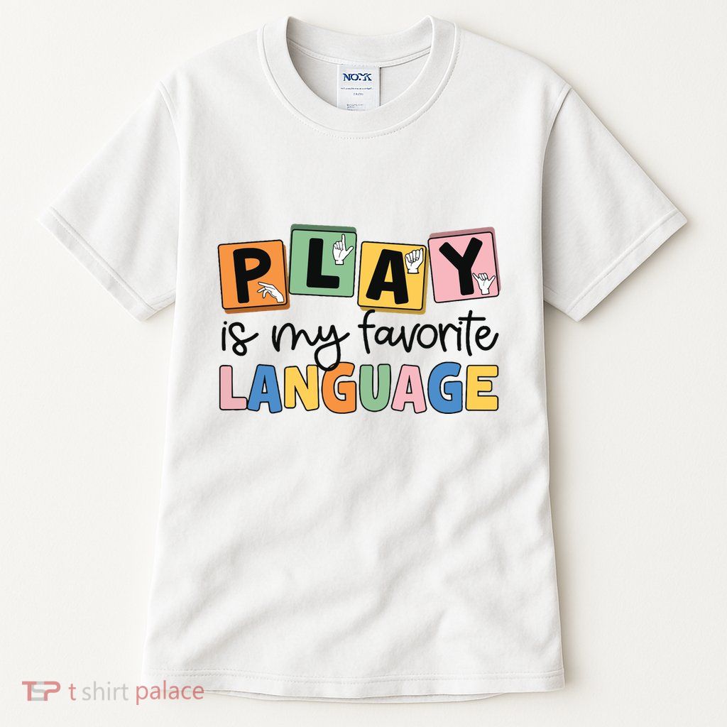 Speech Therapy Play Is My Favorite Language Slp Tall T-Shirt