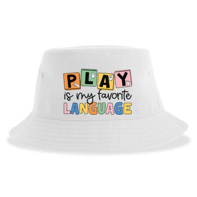 Speech Therapy Play Is My Favorite Language Slp Sustainable Bucket Hat
