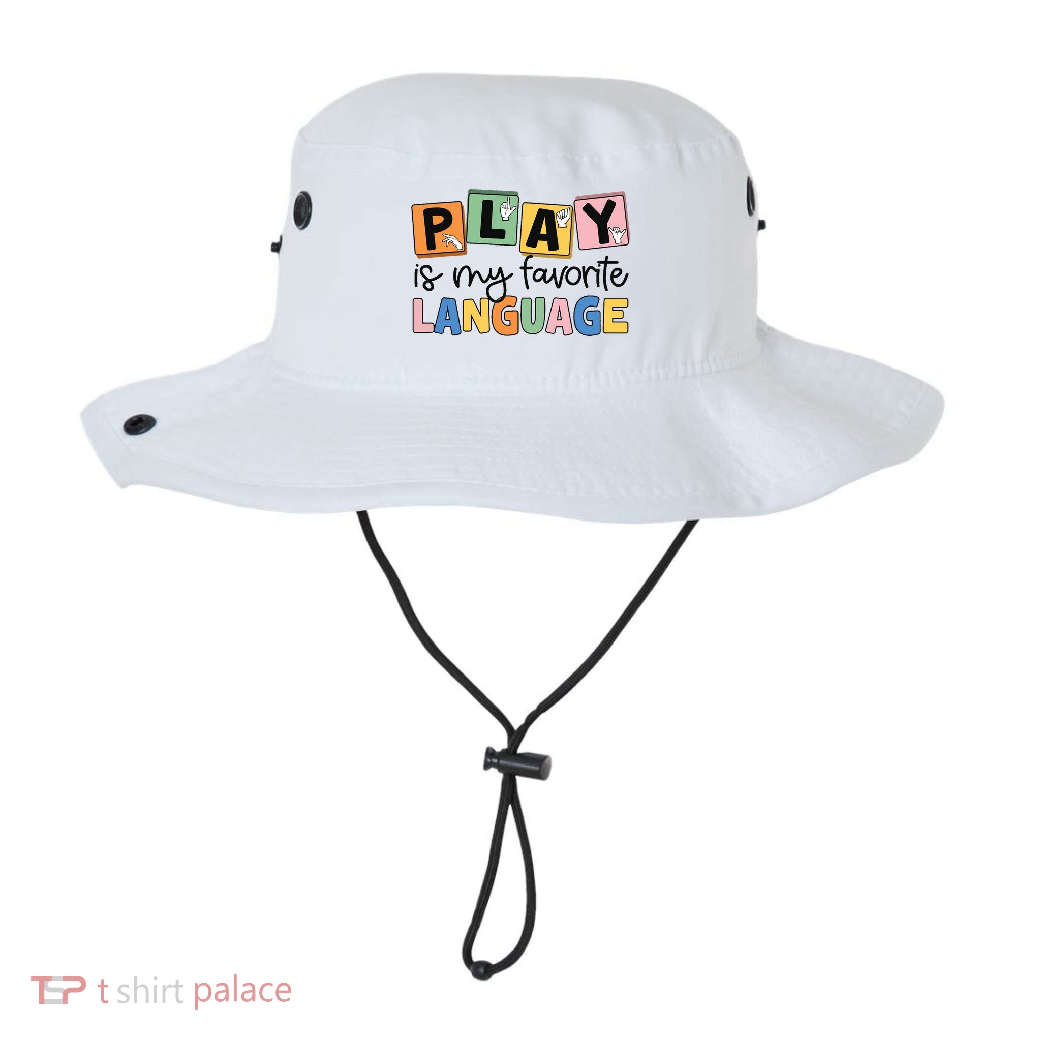 Speech Therapy Play Is My Favorite Language Slp Bucket Hat