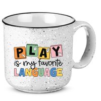 Speech Therapy Play Is My Favorite Language Slp 15oz Campfire Ceramic Mug