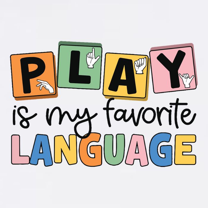 Speech Therapy Play Is My Favorite Language Slp Flat Bill Trucker Hat