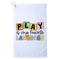 Speech Therapy Play Is My Favorite Language Slp Golf Towel
