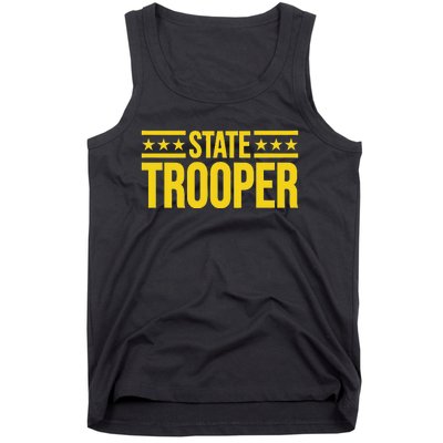 State Trooper Police Uniform Costume Tank Top