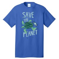 Save The Planet Turtle Earth Climate Change Global Warming Meaningful Gift Tall T-Shirt