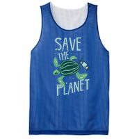 Save The Planet Turtle Earth Climate Change Global Warming Meaningful Gift Mesh Reversible Basketball Jersey Tank