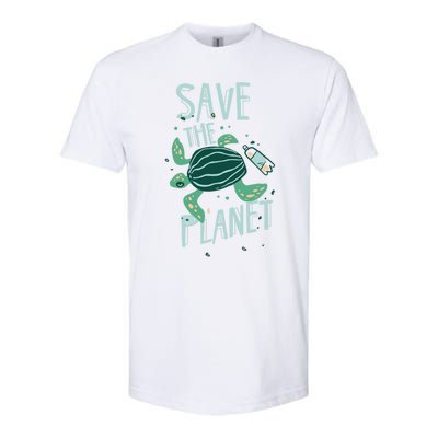 Save The Planet Turtle Earth Climate Change Global Warming Meaningful Gift Softstyle CVC T-Shirt