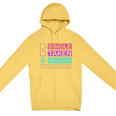 Single Taken Penguin Premium Pullover Hoodie