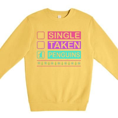 Single Taken Penguin Premium Crewneck Sweatshirt