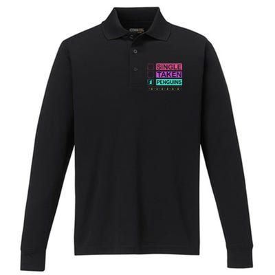 Single Taken Penguin Performance Long Sleeve Polo