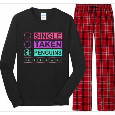 Single Taken Penguin Long Sleeve Pajama Set