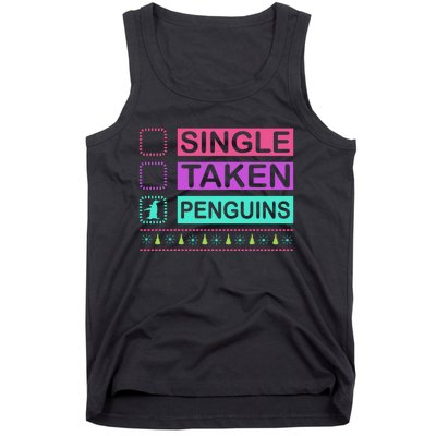 Single Taken Penguin Tank Top