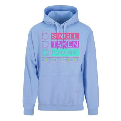 Single Taken Penguin Unisex Surf Hoodie