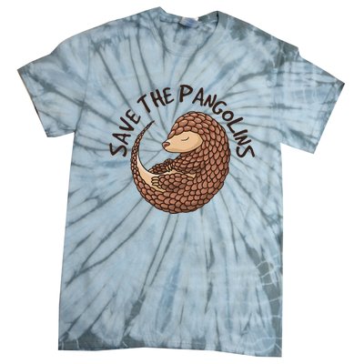 Save The Pangolins Tie-Dye T-Shirt