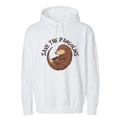 Save The Pangolins Garment-Dyed Fleece Hoodie