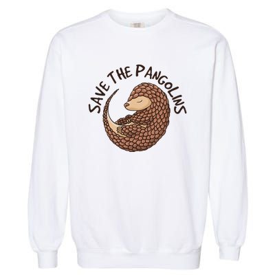 Save The Pangolins Garment-Dyed Sweatshirt