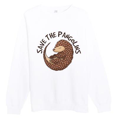 Save The Pangolins Premium Crewneck Sweatshirt