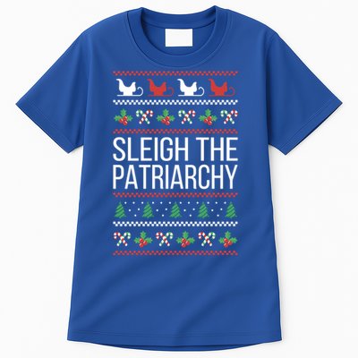 Sleigh The Patriarchy Feminist Christmas Lover Gift Tall T-Shirt