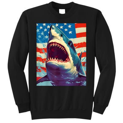 Sharks The Pop Art Patriotic Predator Sweatshirt