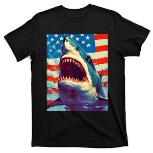 Sharks The Pop Art Patriotic Predator T-Shirt