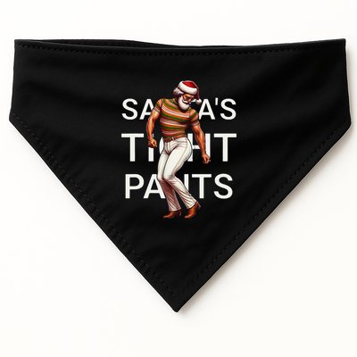 SantaS Tight Pants Win Christmas Ugly Christmas Sweater USA-Made Doggie Bandana