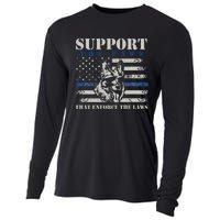 Support The Paws That Enforce The Laws German Shepherd Cooling Performance Long Sleeve Crew