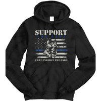 Support The Paws That Enforce The Laws German Shepherd Tie Dye Hoodie