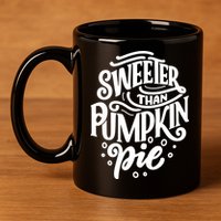 Sweeter Than Pumpkin Pie 11oz C Handle Ceramic Mug