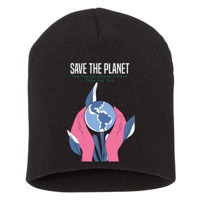 Save The Planet Short Acrylic Beanie