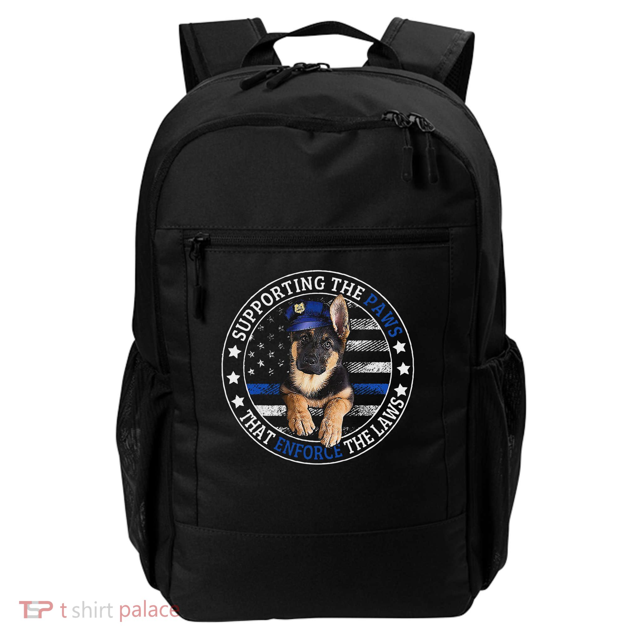 Supporting The Paws That Enforce The Laws, Cute Becgie Daily Commute Backpack