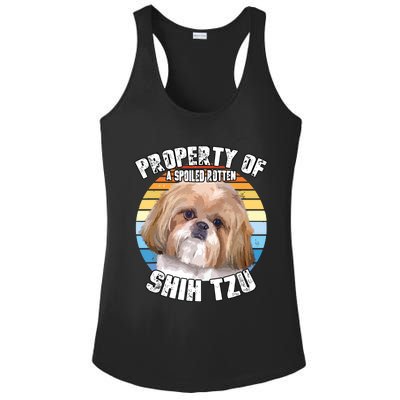 Shih Tzu Property Of Retro Ladies PosiCharge Competitor Racerback Tank