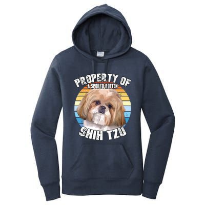 Shih Tzu Property Of Retro Women's Pullover Hoodie