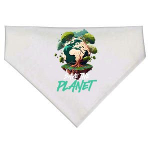 Save The Planet Mother Earth Environtal Care Awareness Gift USA-Made Doggie Bandana