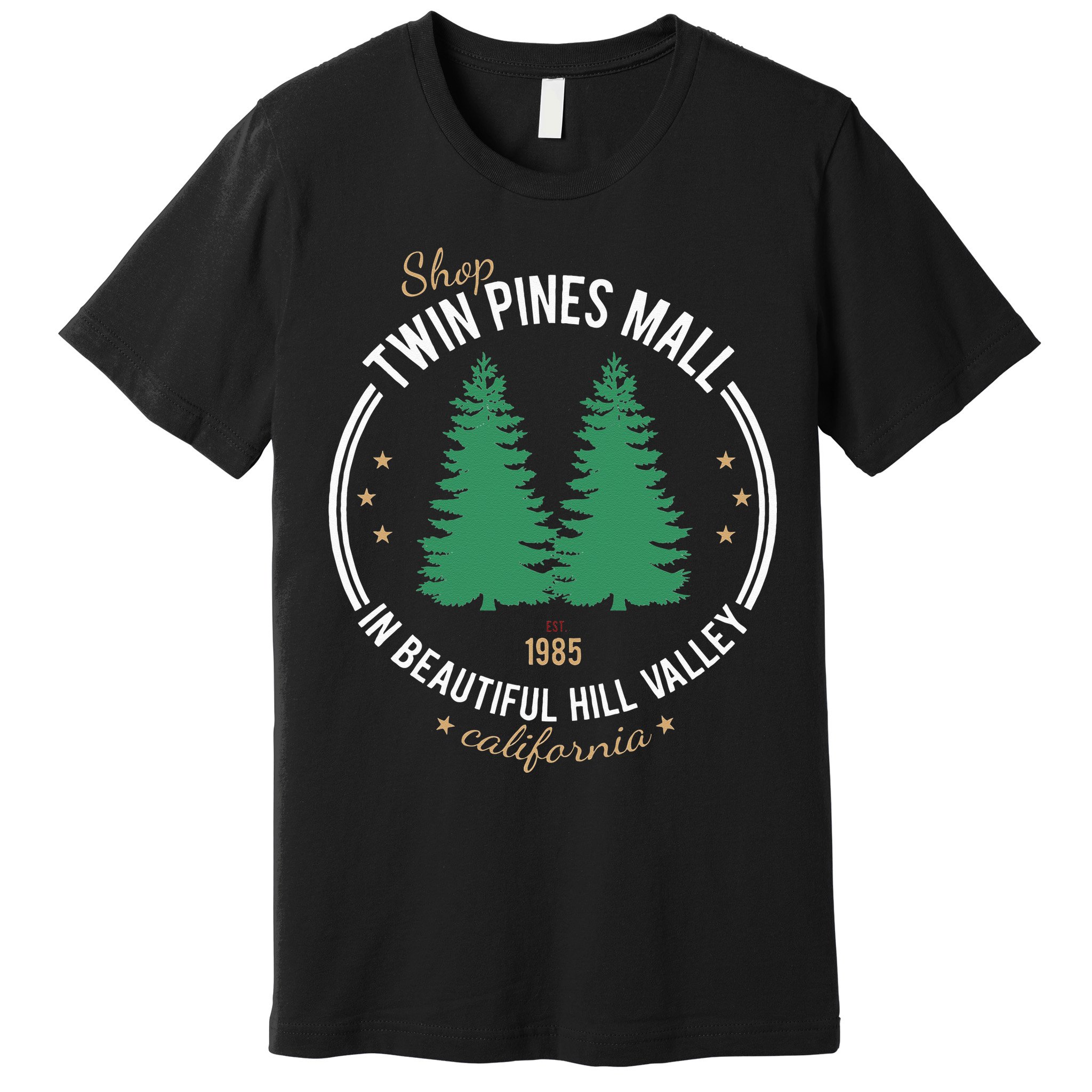Shop Twin Pines Mall 1985 Premium T-Shirt