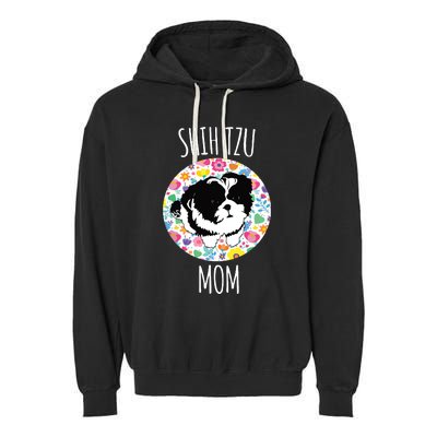 Shih Tzu Puppy Shih Tzu Mom Mama Garment-Dyed Fleece Hoodie