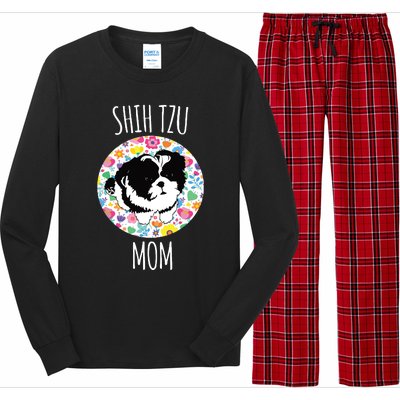 Shih Tzu Puppy Shih Tzu Mom Mama Long Sleeve Pajama Set