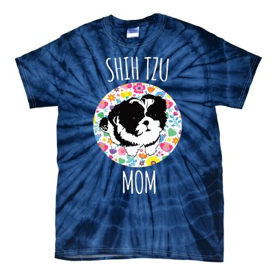 Shih Tzu Puppy Shih Tzu Mom Mama Tie-Dye T-Shirt