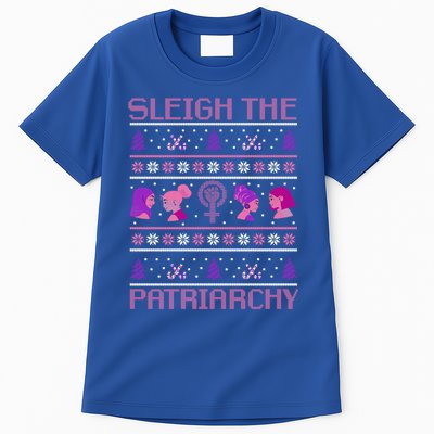 Sleigh The Patriarchy Feminist Christmas Feminism Meaningful Gift Tall T-Shirt