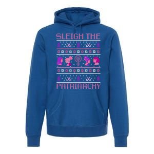 Sleigh The Patriarchy Feminist Christmas Feminism Meaningful Gift Premium Hoodie