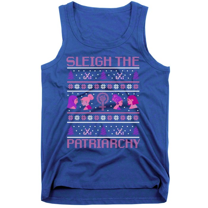 Sleigh The Patriarchy Feminist Christmas Feminism Meaningful Gift Tank Top