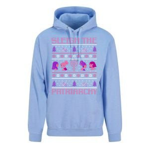 Sleigh The Patriarchy Feminist Christmas Feminism Meaningful Gift Unisex Surf Hoodie