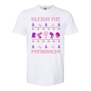 Sleigh The Patriarchy Feminist Christmas Feminism Meaningful Gift Softstyle CVC T-Shirt