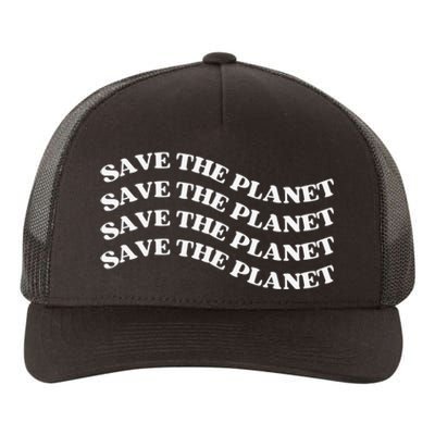 Save The Planet, Trendy Earth Day Yupoong Adult 5-Panel Trucker Hat