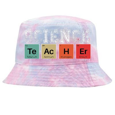 Science Teacher Periodic Table Back to School Teachers Tie-Dyed Bucket Hat