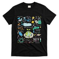 Save The Planet Reduce Reuse Recycle Earth Day Environmental T-Shirt
