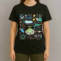 Save The Planet Reduce Reuse Recycle Earth Day Environmental T-Shirt