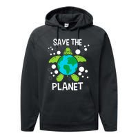 Save The Planet Environmental Protection Earth Day Climate Performance Fleece Hoodie