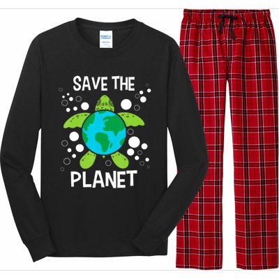 Save The Planet Environmental Protection Earth Day Climate Long Sleeve Pajama Set