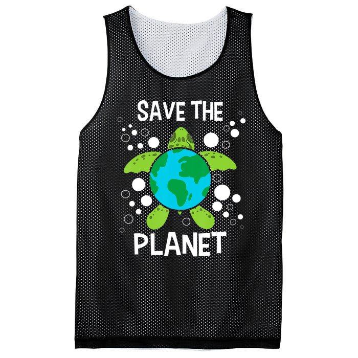 Save The Planet Environmental Protection Earth Day Climate Mesh Reversible Basketball Jersey Tank